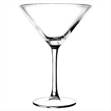 MARTINI GLASSES 6 X 275ML